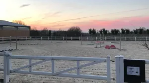 Écurie - chevaux au pré